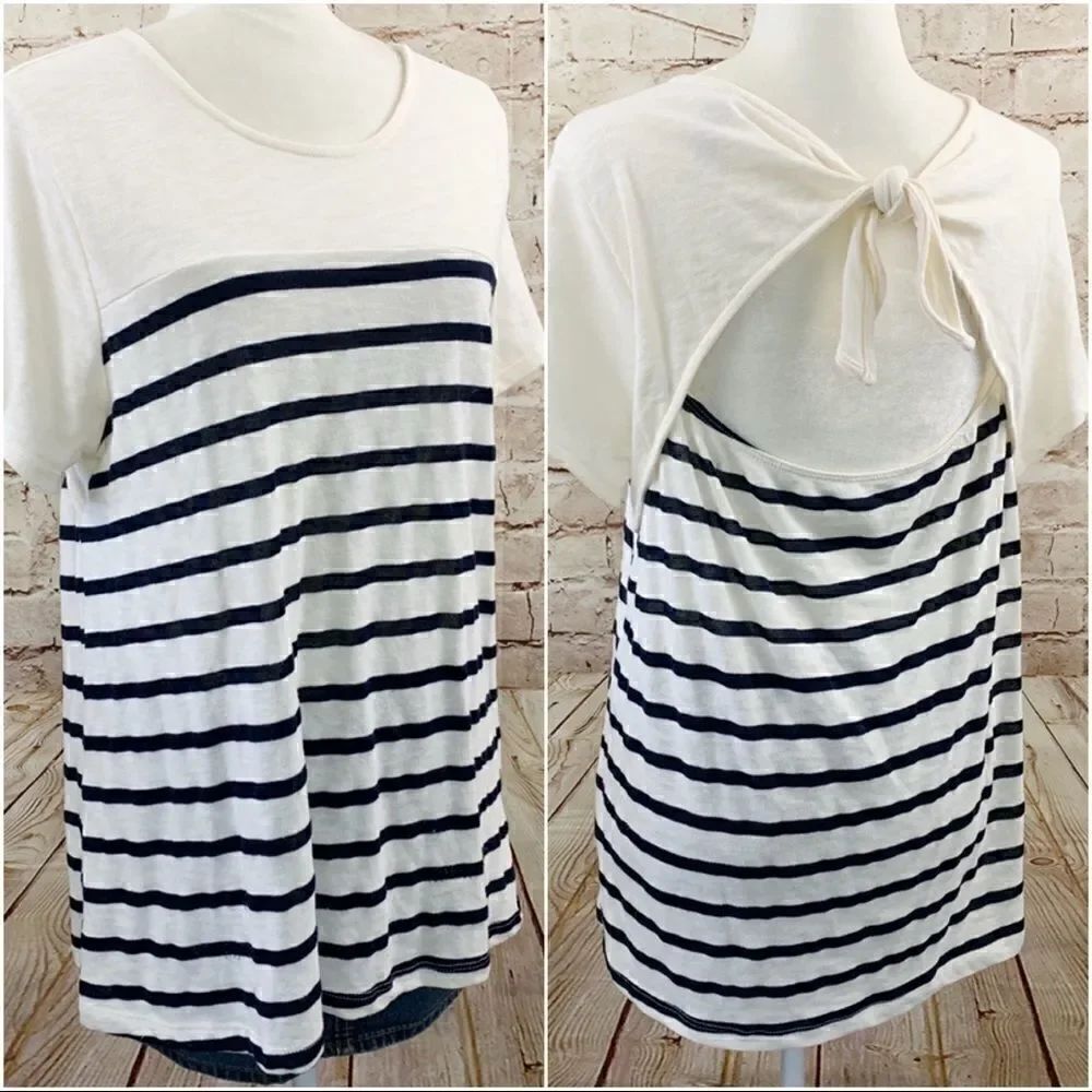 Alya Francesca’s tie back knit top